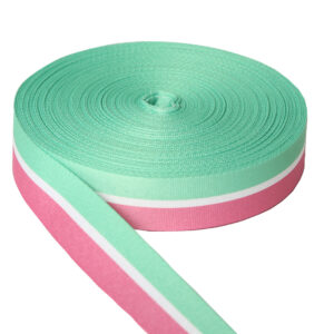 Cinta Sublimado Rayas Verde Agua-Crudo-Rosa - 898000 RVACR