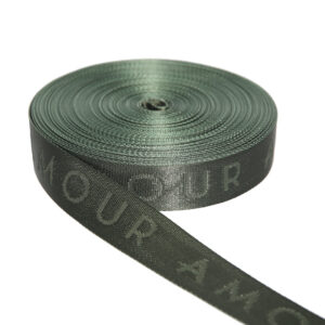 Cinta Bajo Relieve Sublimado Amour Verde Militar - CBRSV
