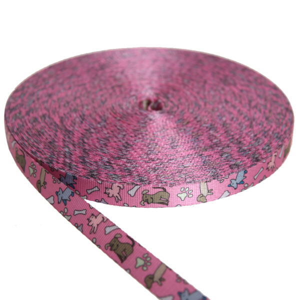Cinta Sublimado Perro y Huella Rosa - 369000 SPHR