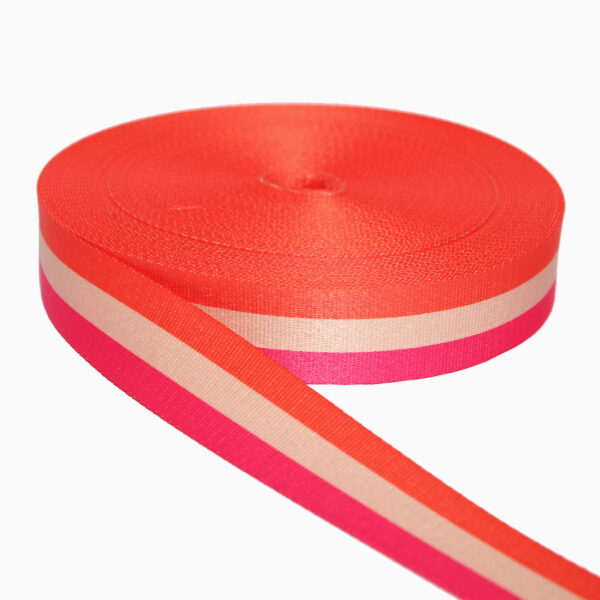 Cinta Sublimado 3 Rayas Fucsia-Crudo-Aprico - 898000 RFCA