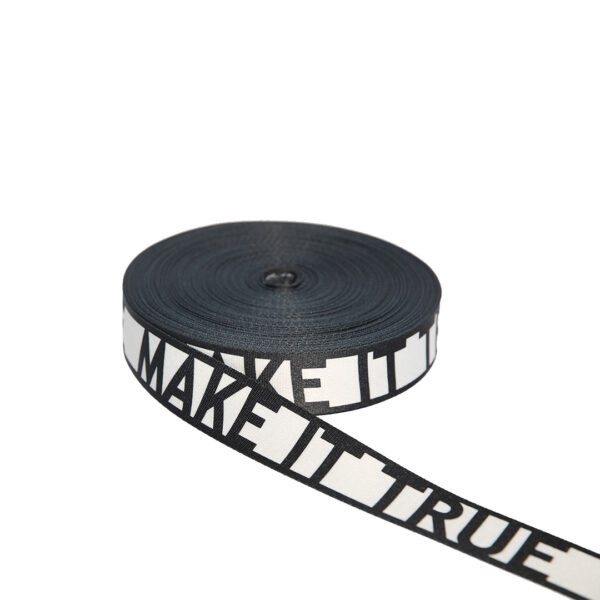 Cinta Sublimado Make It True Blanco-Negro - 898000 MIT